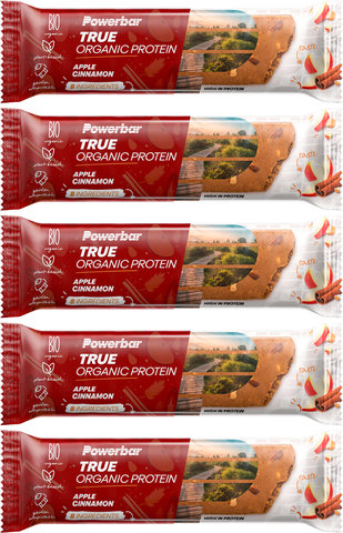 Barrita de proteínas True Organic Protein - 5 unidades - apple-cinnamon/225 g