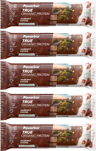 Powerbar Barrita de proteínas True Organic Protein - 5 unidades - hazelnut-cocoa/225 g