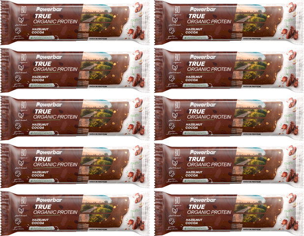 Powerbar True Organic Protein Bar - 10 Pack - hazelnut-cocoa/450 g
