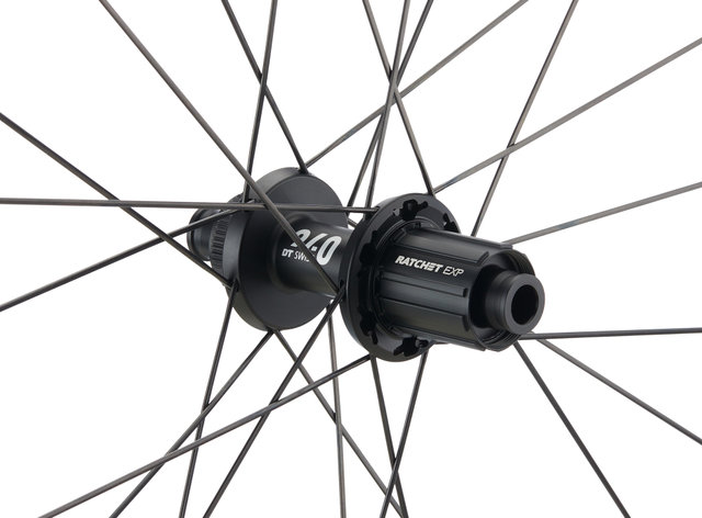 DT Swiss ERC 1400 DICUT 45 Carbon Disc Center Lock 28" Laufradsatz - schwarz/28" Satz (VR 12x100 + HR 12x142) Shimano