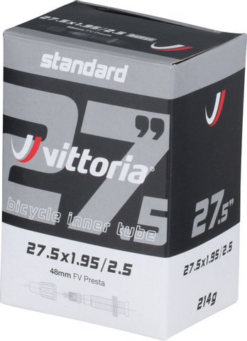 Vittoria Cámara de aire Standard para 27,5" - universal/27,5 x 1,95-2,5 SV 48 mm