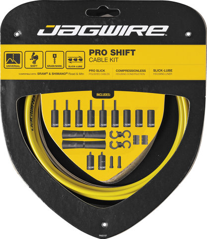 Jagwire Set de Câbles de Vitesses 2X Pro - yellow
