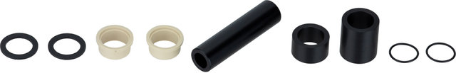 Aluminium Offset Einbaubuchsenset 8 mm - black/49,78 mm