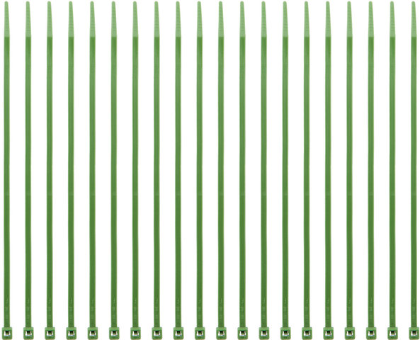 Bridas de cable 3,6 x 200 mm - 20 unidades - verde/3,6 x 200 mm