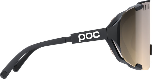 POC Devour sports glasses with replacement lens - uranium black | clarity trail-partly sunny silver