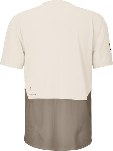 Scott Vertic Zip S/S Trikot - cotton white-toast beige | S