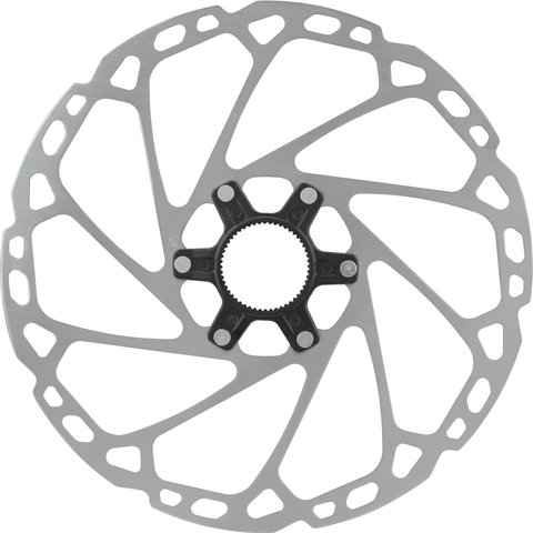 Shimano SM-RT64 Center Lock Brake Rotor for Deore w/ External Teeth - silver-black/220 mm
