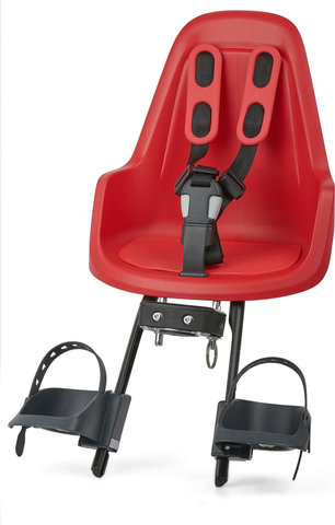 bobike ONE Mini Front Kids Bicycle Seat with Mounting Bracket - strawberry red