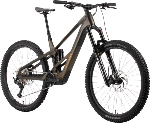 Orbea Bicicleta eléctrica de montaña WILD LT M20 Carbon 29" - magic gold carbon view-titan gold | 29" | 170 mm | 44 mm | M