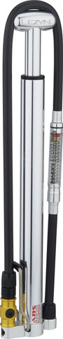 Lezyne Micro Floor Drive HPG Pumpe mit Luftdruckanzeige - silber