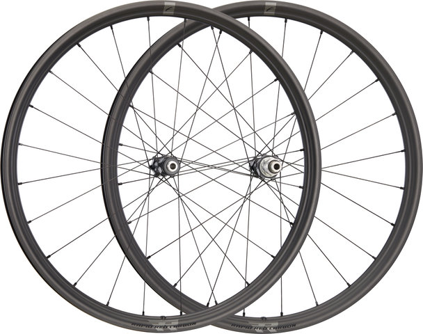 Fulcrum Juego de ruedas Rapid Red Carbon Disc Center Lock 28" - negro/Juego 28" (RD 12x100 + RT 12x142) SRAM XDR