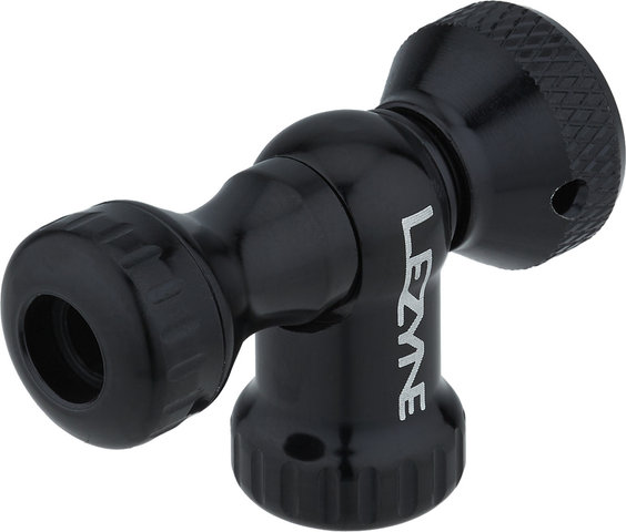 Lezyne Control Drive CO2 pump head with 16 g CO2 cartridge - black