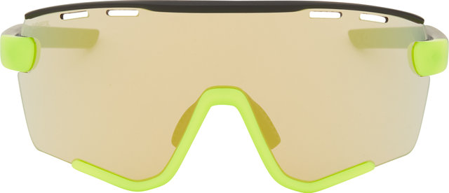 uvex sportstyle 236 Set Sportbrille - black-yellow mat/mirror yellow