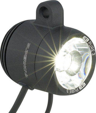 Supernova E3 Pure 3 Upside-Down LED Frontlicht mit StVZO-Zulassung - schwarz/205 Lumen