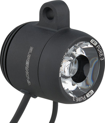 Supernova E3 Pure 3 Upside-Down LED Front Light w/ StVZO approval - black/205 lumens