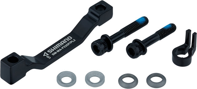 Disc Brake Adapter for 220 mm Rotors - black/PM 8" to PM +20 mm