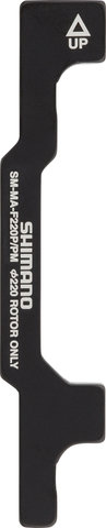 Shimano Adaptador de frenos de disco para discos de 220 mm - negro/PM 7" a PM +40 mm