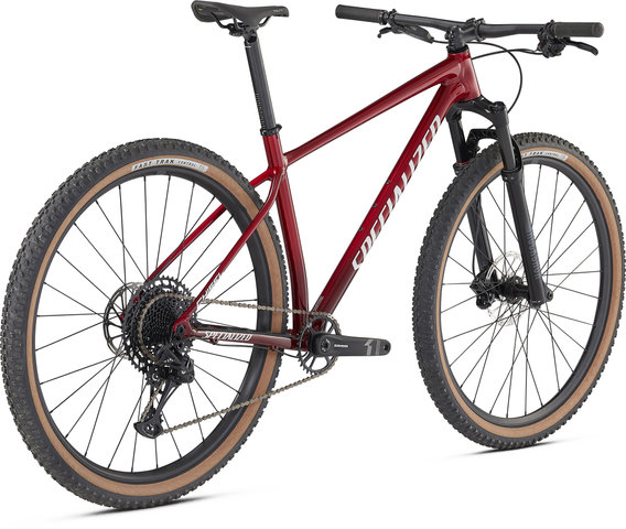 Specialized Chisel Comp 29" Mountainbike - red tint fade over silver-tarmac black-white-gold/L