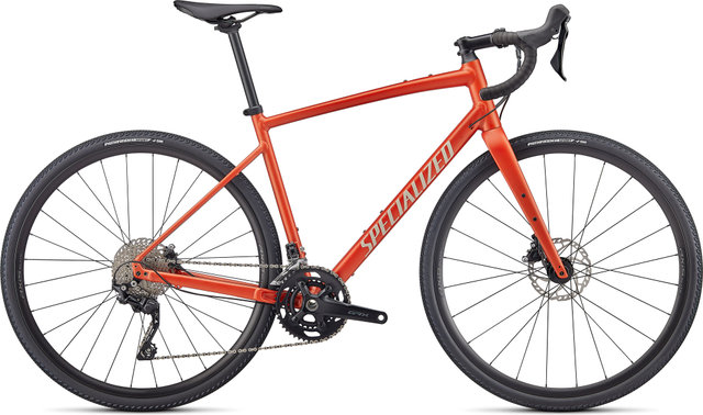 Diverge Elite E5 28" Gravel Bike - satin redwood-gloss white-chrome-clean/54 cm