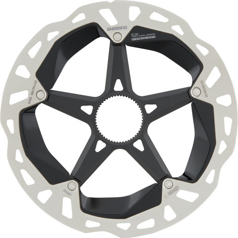 Disco de freno RT-MT900 Center Lock imám + dentado interior para XTR - negro-plata/180 mm