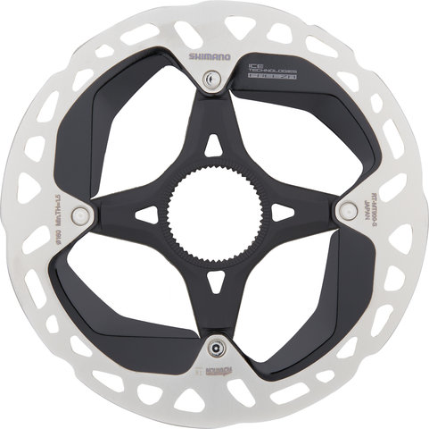 Disco de freno RT-MT900 Center Lock imám + dentado interior para XTR - negro-plata/160 mm