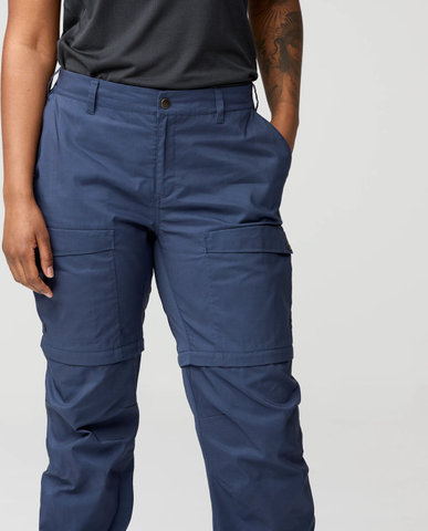 Fjällräven Abisko Hybrid Trail Zip-Off Damen Hose - navy | S