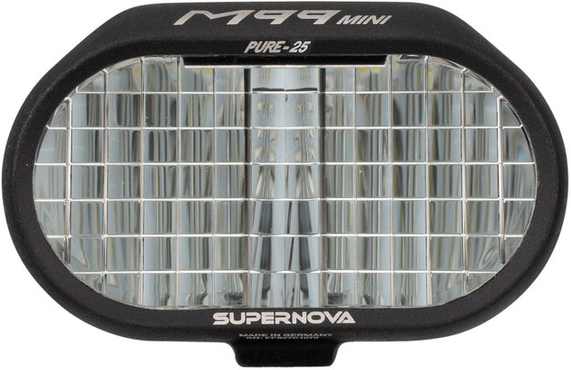 Supernova Lampe Avant à LED M99 Mini Pure-25 E-Bike (StVZO) Modèle 2022 - noir/450 lumens