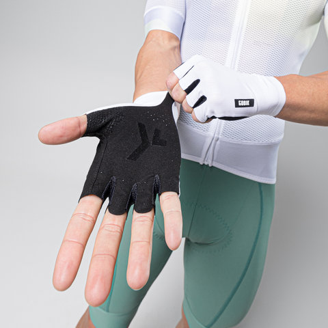 GOBIK Mamba 2.0 Half Finger Gloves - white/M