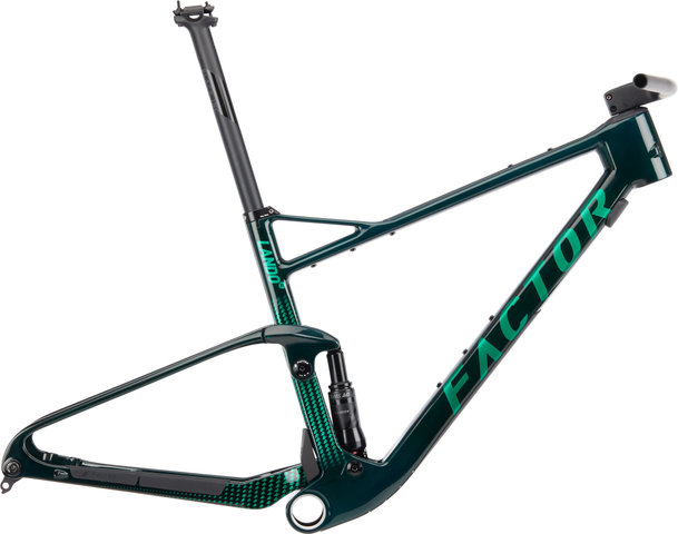 Factor Lando XC Carbon 29" Frameset - crystal green/L