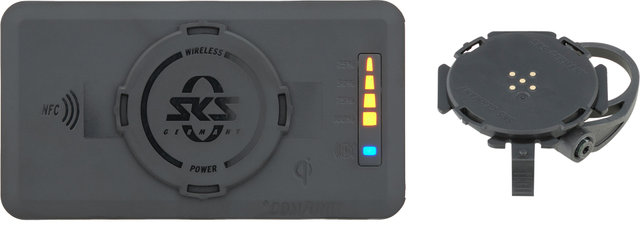 Compit/Stem+ Smartphonehalterung mit +Com/Unit Powerbank - schwarz/1 1/8"