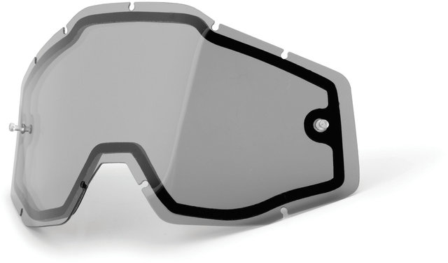 100% Spare Dual Vented Lens for Racecraft / Accuri / Strata Goggles - smoke/vented
