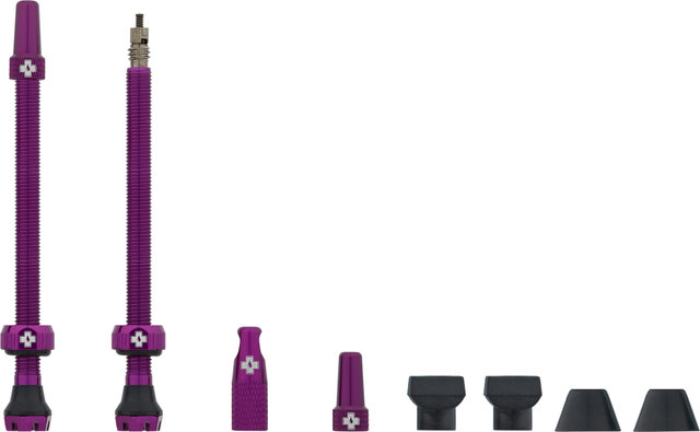 Muc-Off Válvulas Tubeless V2 - purple/SV 80 mm