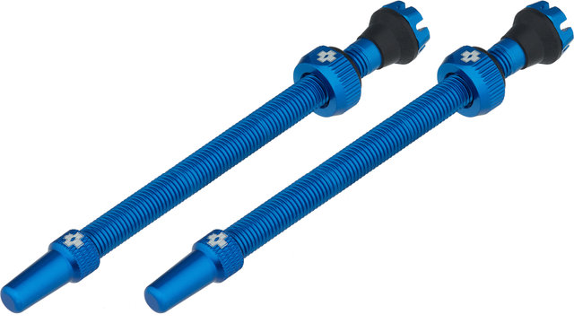 Muc-Off V2 Tubeless Valves - blue/Presta 80 mm