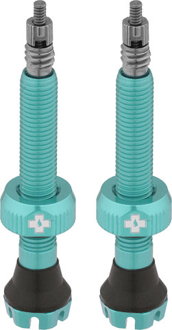 Muc-Off Valves Tubeless V2 - turquoise/SV 44 mm