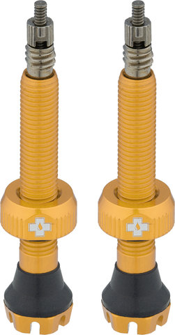 Muc-Off V2 Tubeless Valves - gold/Presta 44 mm