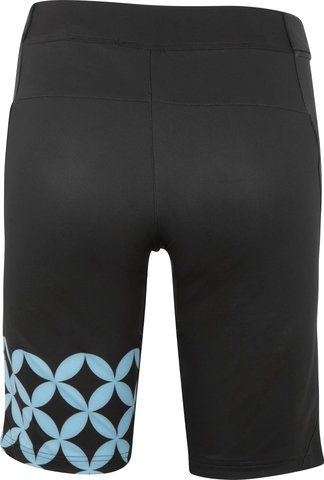 Shimano Pantalones cortos para damas Sayama Printed - black-blue/S