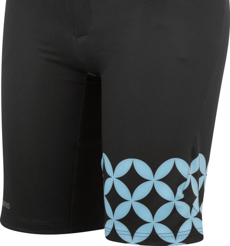 Shimano Sayama Printed Women's Shorts - black-blue/S