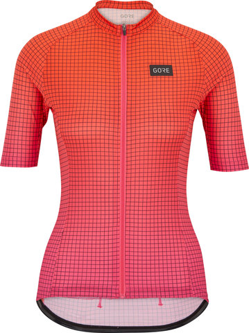Grid Fade Women's Jersey - process pink-fireball/36