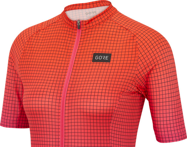 Grid Fade Women's Jersey - process pink-fireball/36