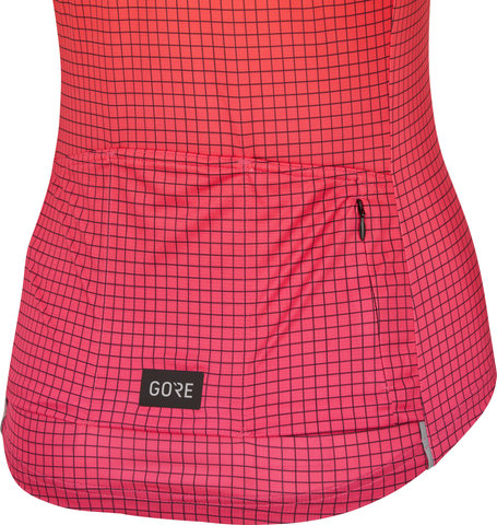 Grid Fade Women's Jersey - process pink-fireball/36