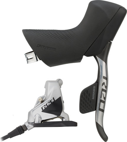 SRAM Freno de disco hidr. Red eTap AXS HRD FM con maneta de cambios/frenos - black/rueda trasera derecha