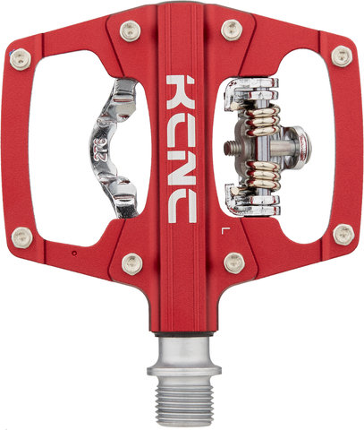 KCNC AM Trap Click / Platform Pedals - red/universal