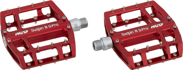 NC-17 Pedales de plataforma Sudpin III S-Pro - rojo/universal