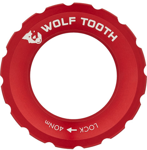Wolf Tooth Components Center Lock Verschlussring - red/universal
