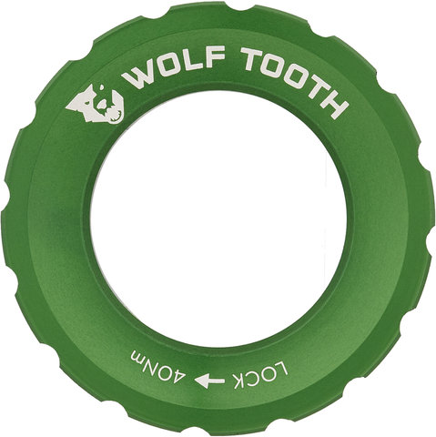 Wolf Tooth Components Anillo de bloqueo Center Lock - green/universal