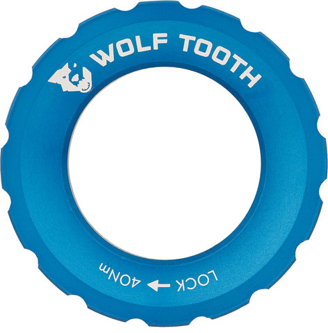 Wolf Tooth Components Bague de Verrouillage Center Lock - blue/universal