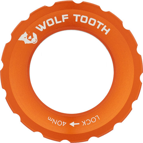 Wolf Tooth Components Center Lock Verschlussring - orange/universal