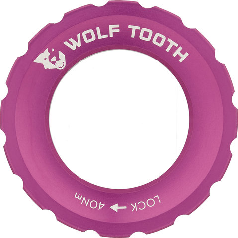 Wolf Tooth Components Bague de Verrouillage Center Lock - purple/universal