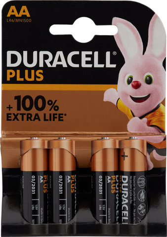 Duracell Pile Alcaline AA LR6 Plus - 4 pièces - universal/universal