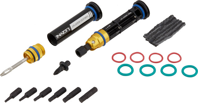 Lezyne Outil Multifonctions Dual Insert Kit et Set de Réparation Tubeless - noir/universal